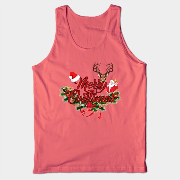 Merry Chritsmas Tank Top by Twenttytwo